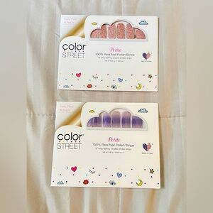 (3yr old) Color Street Petite Nail Polish Strips - Pink and Purple